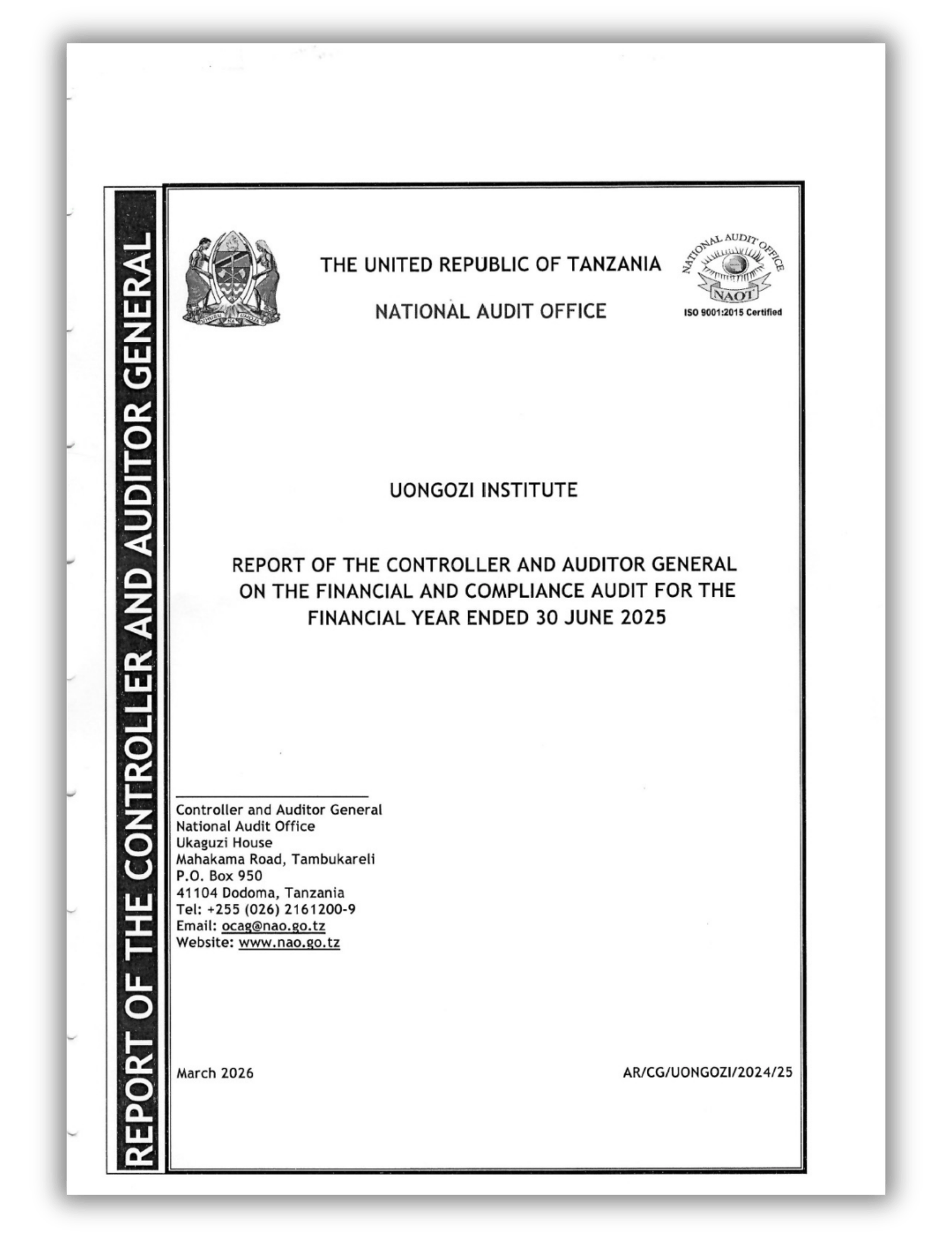 CAGs report 2024-25