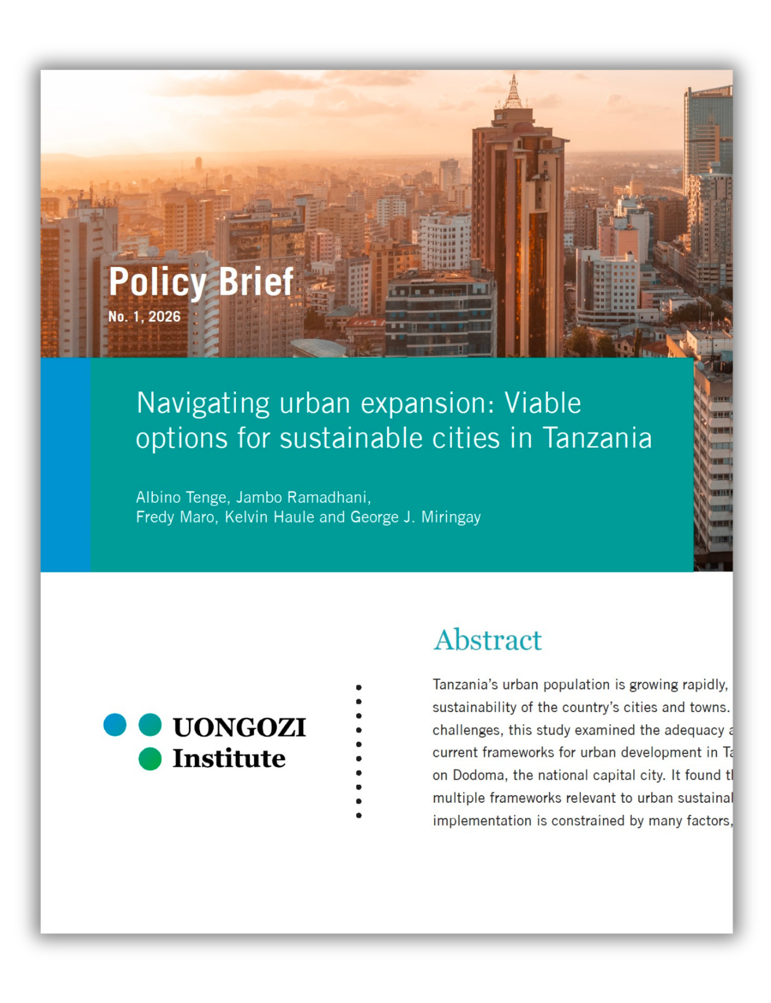 Sustainable cities brief